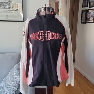 Harley-Davidson Jacket, XL, Black/Orange/Cream